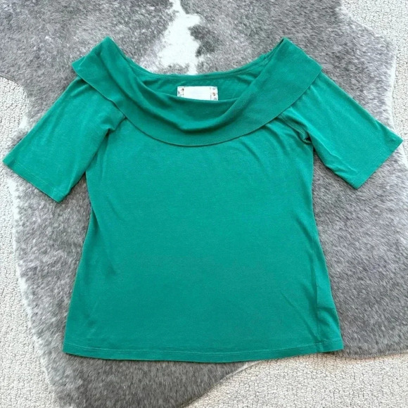 Anthropologie Ett:Twa Patchett Off The Shoulder Top - Picture 5 of 10